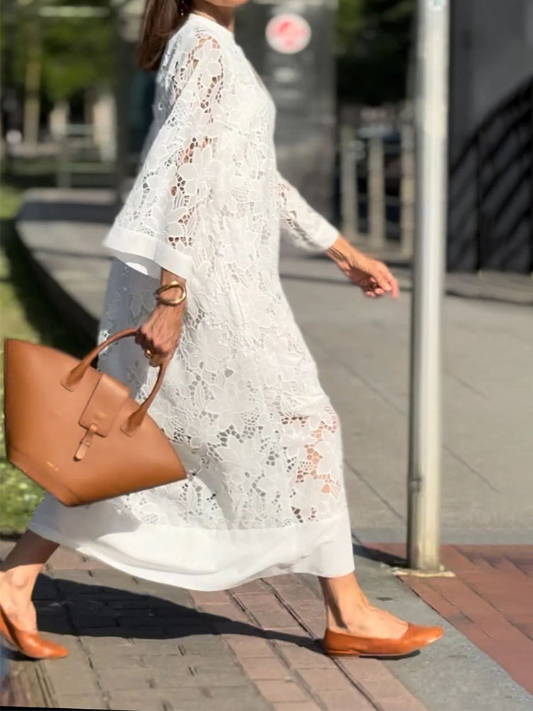 Nanna | Blonde Maxi-Kleid