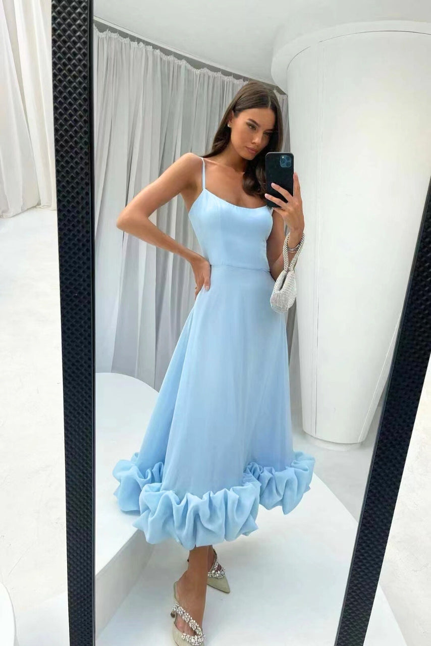 Elegantes zartes Rosenkleid