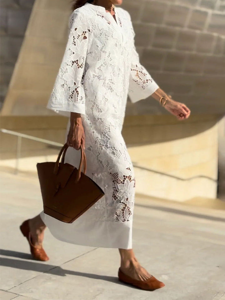 Nanna | Blonde Maxi-Kleid
