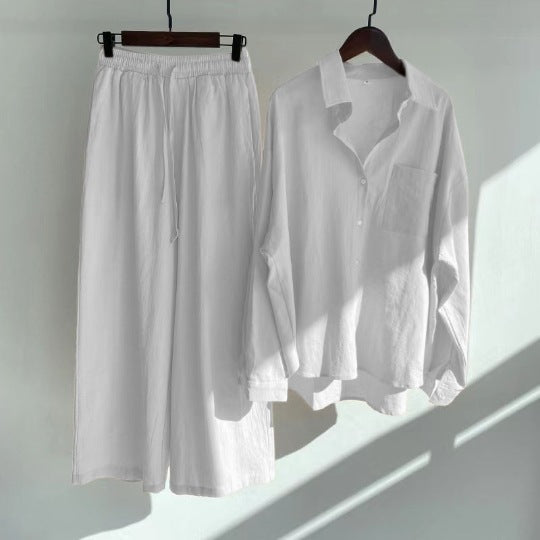 Halina | Gemütliches Entspannungs-Shirt & Hosen-Set