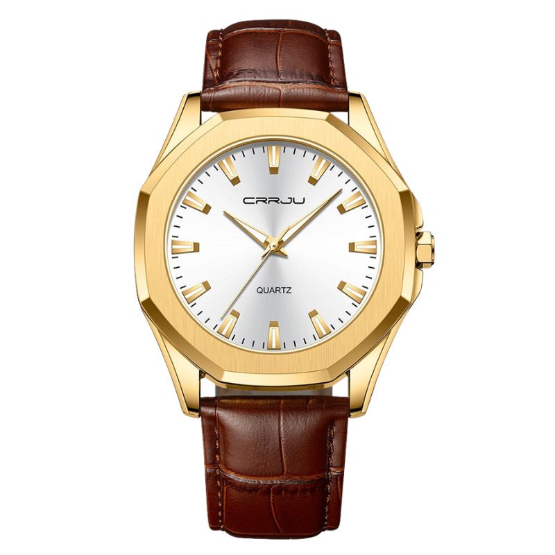 van Baerle - Casual minimalistisches Quarzarmbanduhr