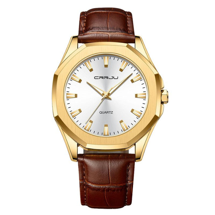 van Baerle - Casual minimalistisches Quarzarmbanduhr