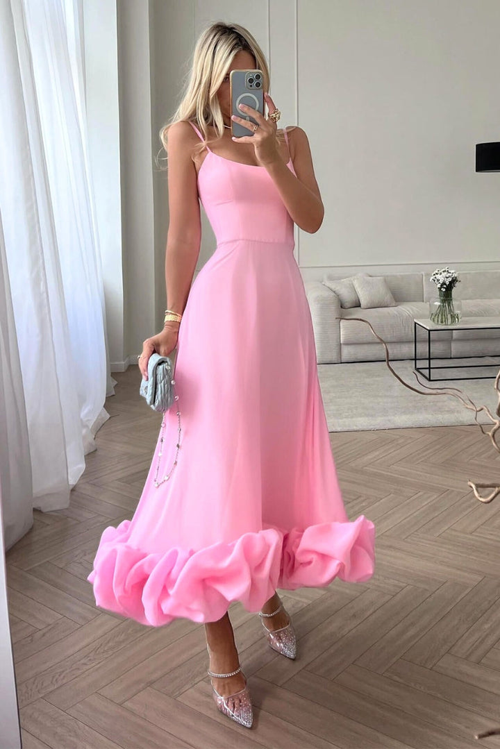 Elegantes zartes Rosenkleid