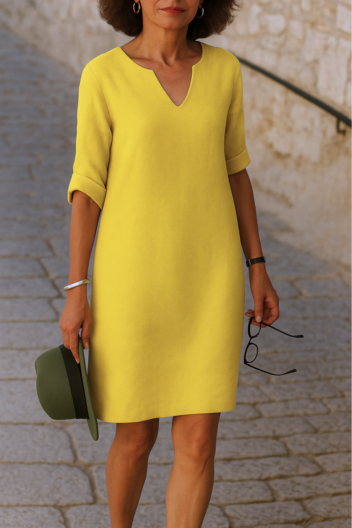 LISETTE | Elegantes Kleid mit V-Ausschnitt