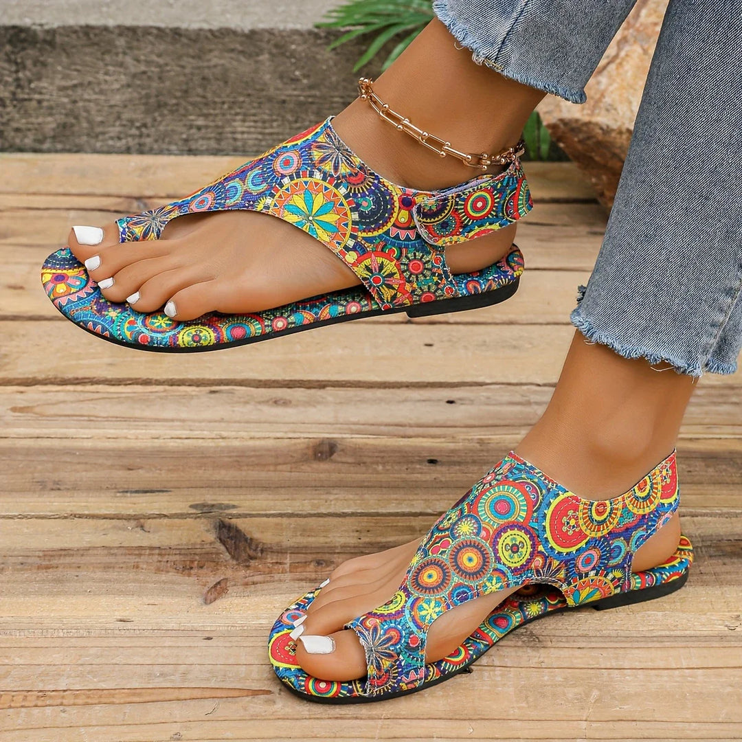 Riley - Vintage-Böhmische Sandalen
