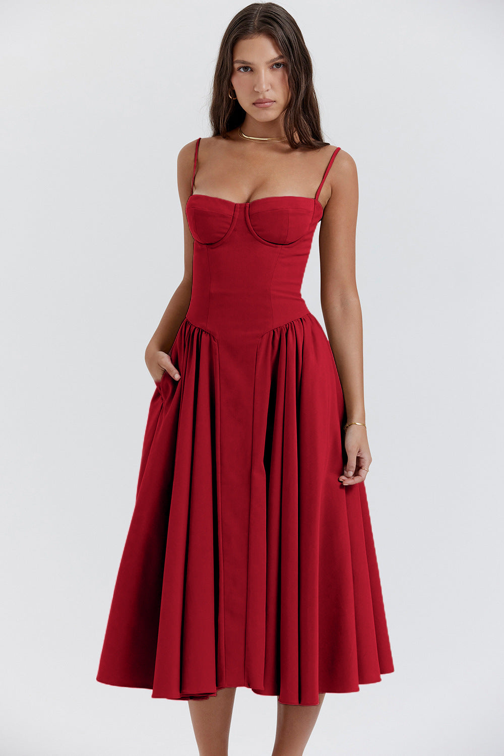 Zaniyah| Retro Midi Kleid