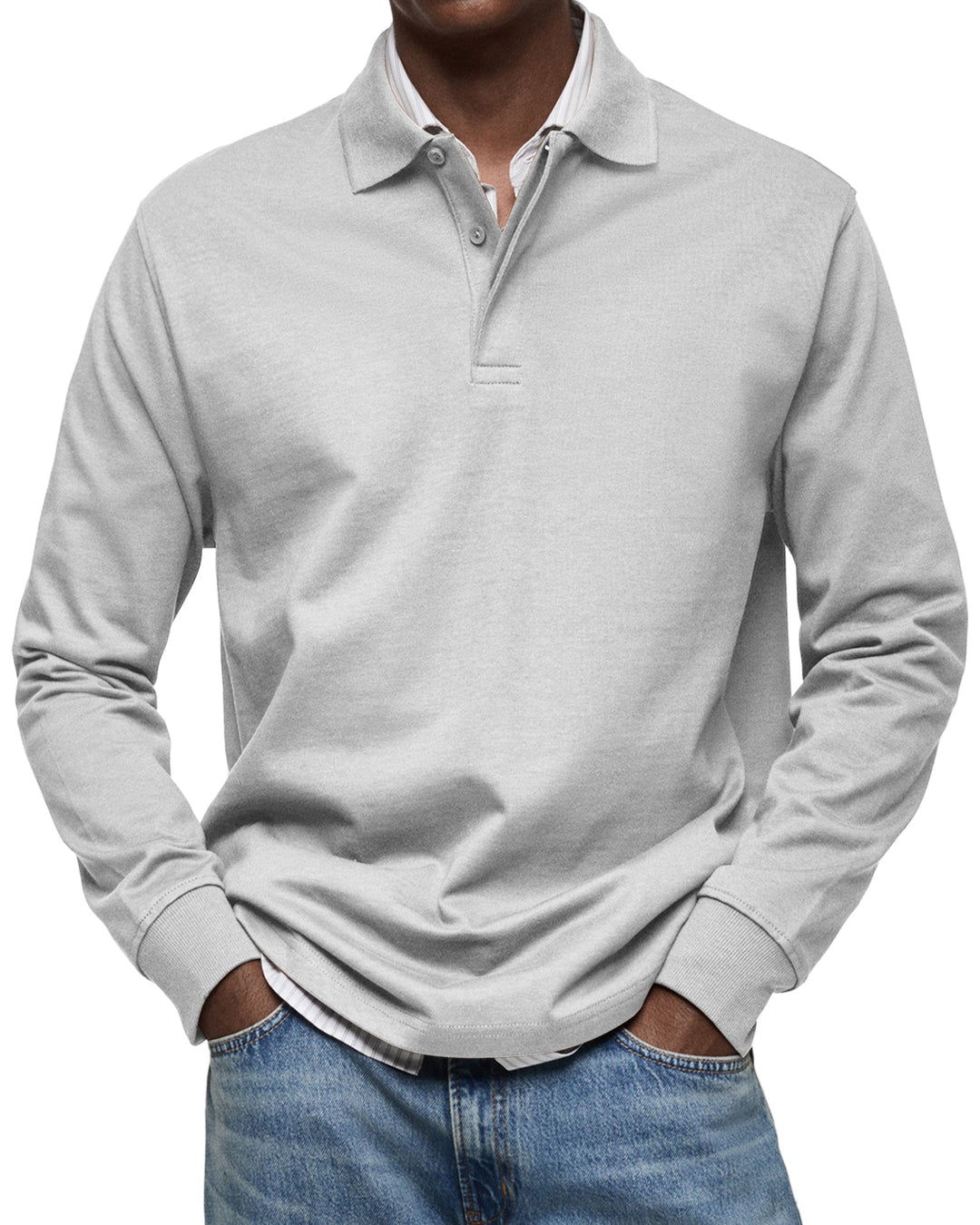 Jaro | Casual Langarm Polo-Shirt