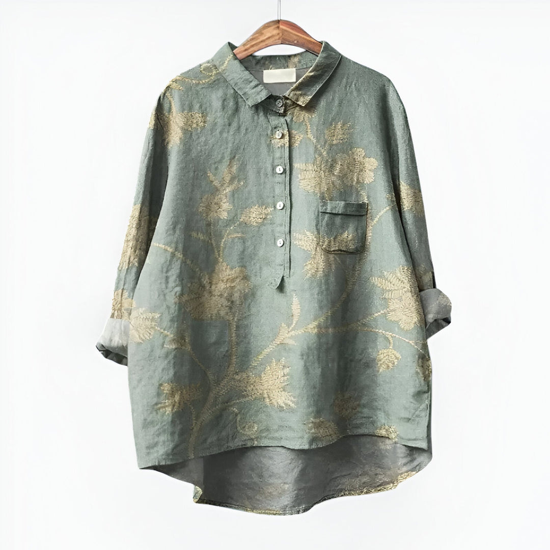 Maud| Bluse mit elegantem Blumenmuster
