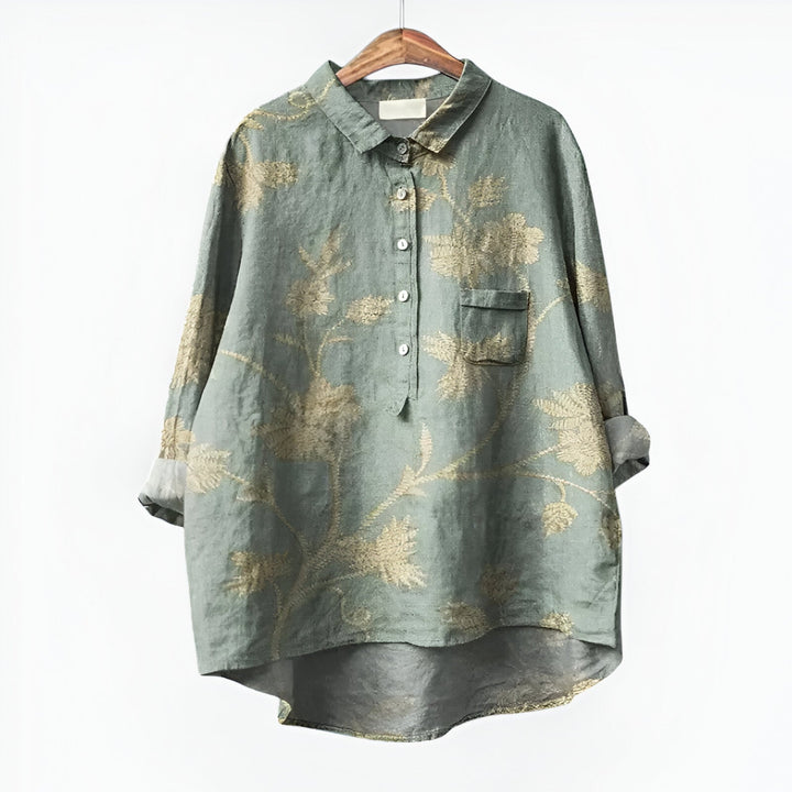 Maud| Bluse mit elegantem Blumenmuster
