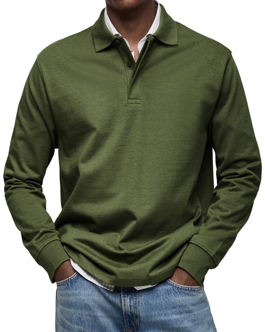 Jaro | Casual Langarm Polo-Shirt