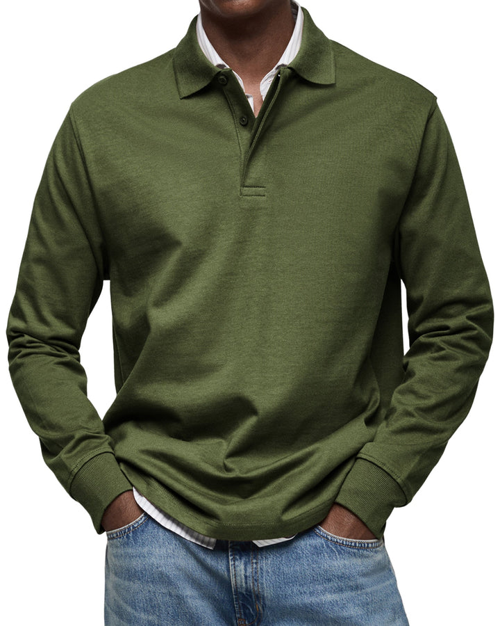 Jaro | Casual Langarm Polo-Shirt