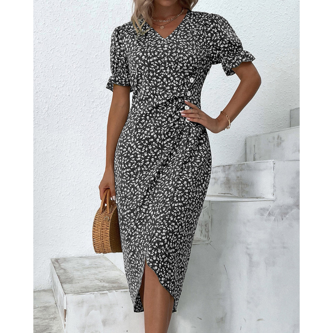 Erna | Figurbetontes Wickelkleid
