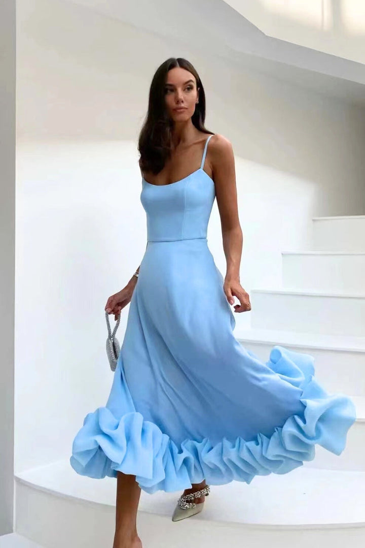 Elegantes zartes Rosenkleid