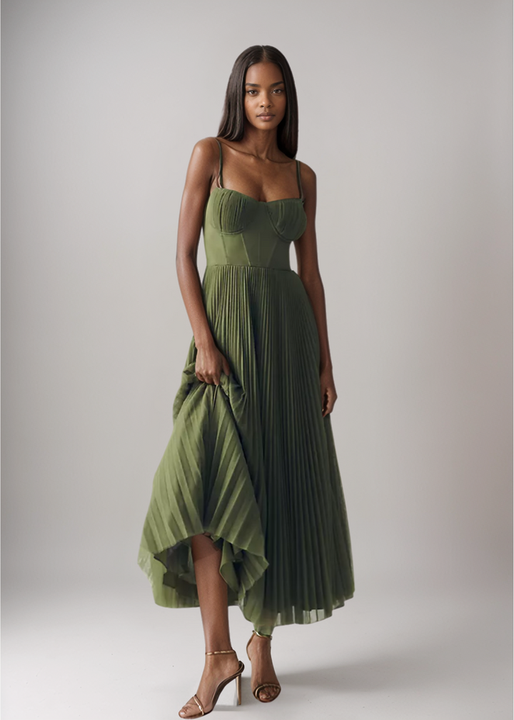 Elara | Korsett-Plisseekleid aus Tüll