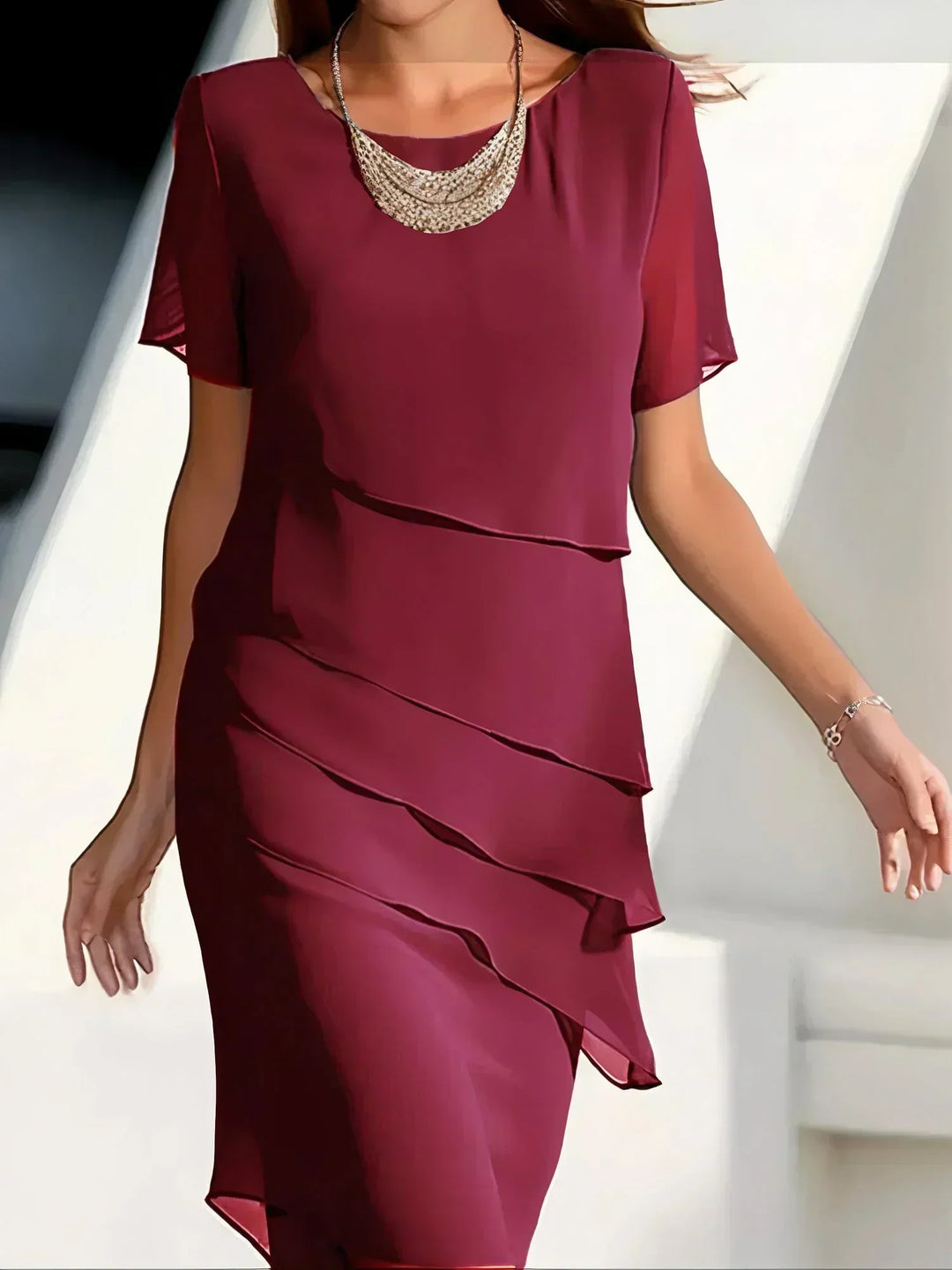 Mona  - Stilvolles Kleid mit Bauchbedeckung