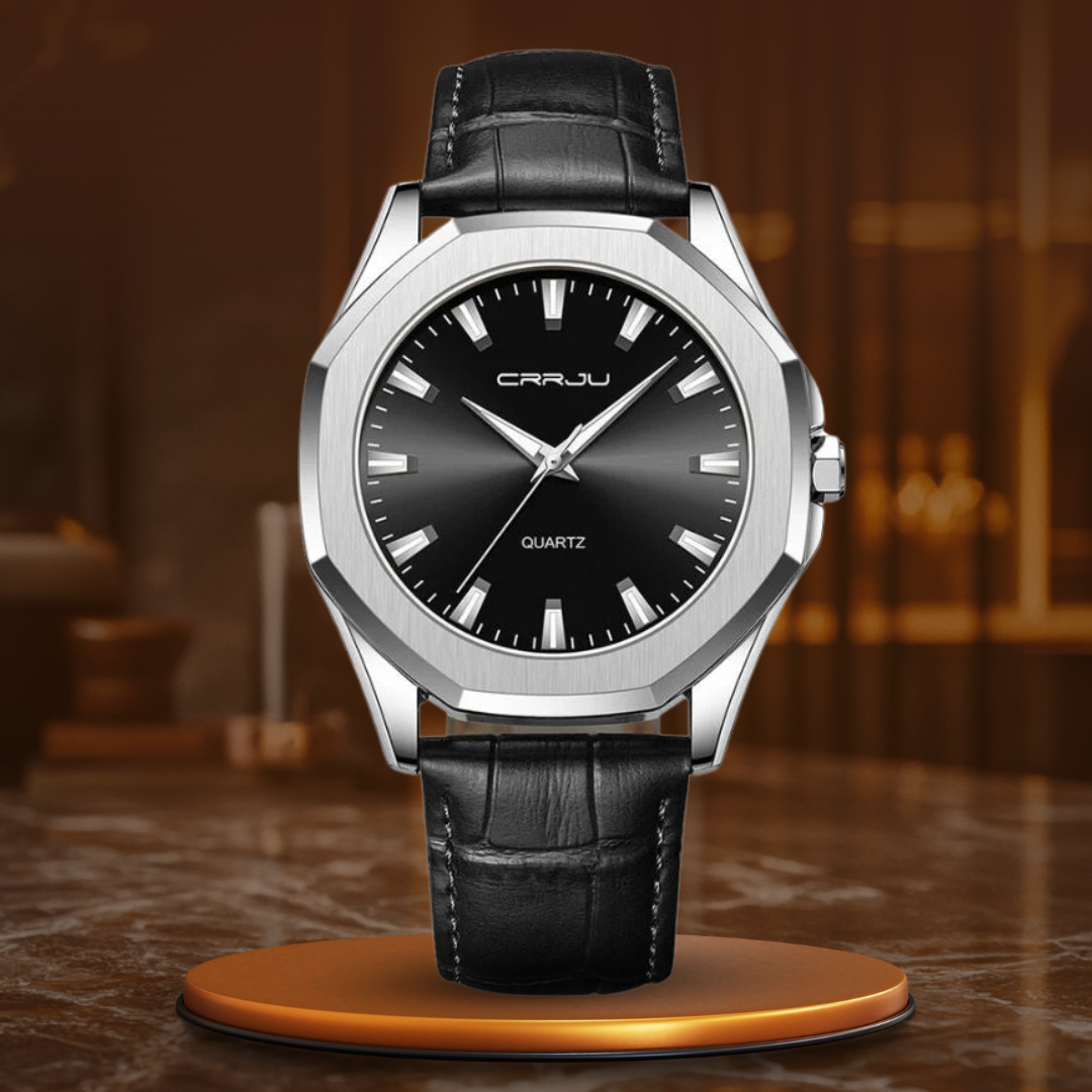 van Baerle - Casual minimalistisches Quarzarmbanduhr