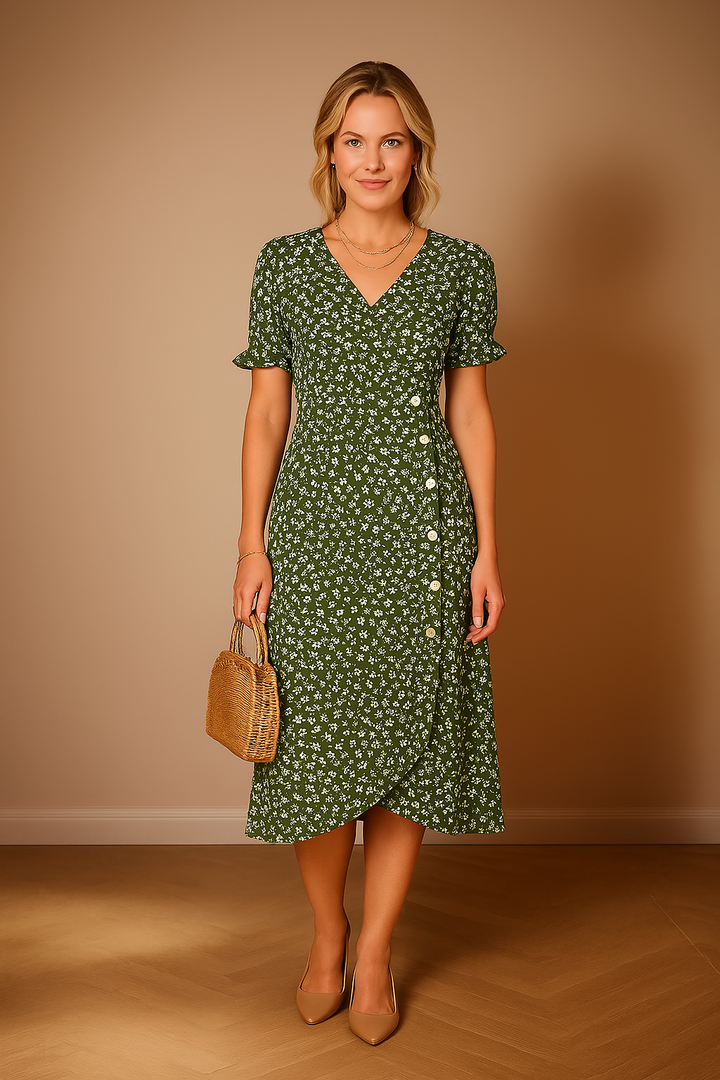 Erna | Figurbetontes Wickelkleid