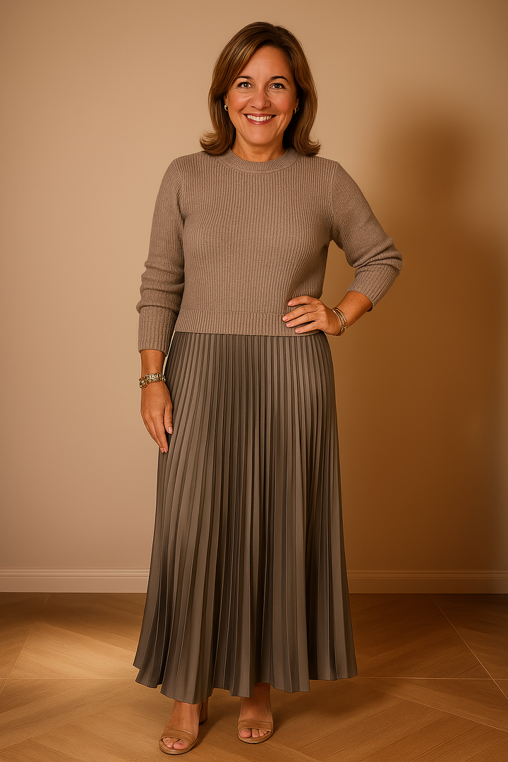 Käthe - Elegantes 2-in-1-Pulloverkleid