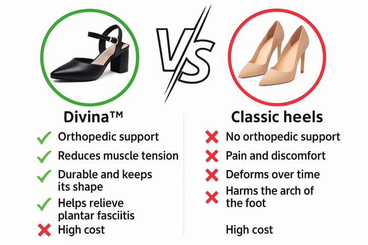 Divina | Orthopädische Komfortabsätze für Damen