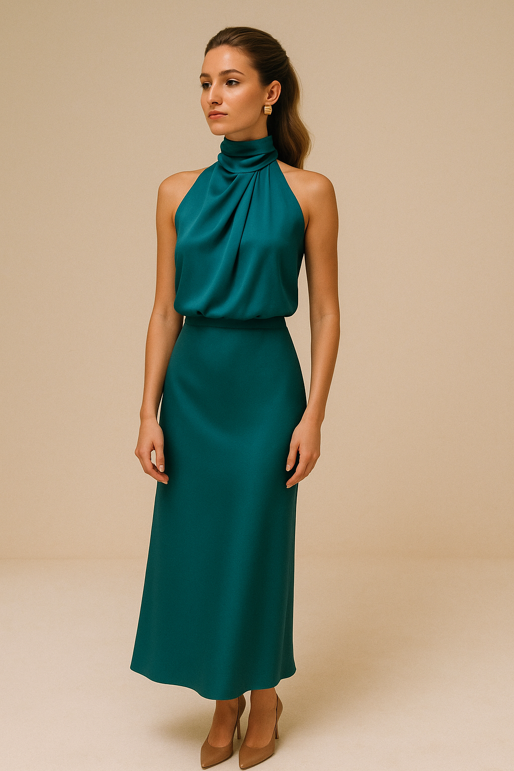 Elara | Glamouröse satinierte Kleid