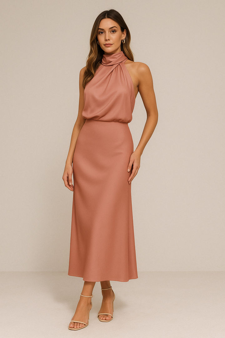Elara | Glamouröse satinierte Kleid
