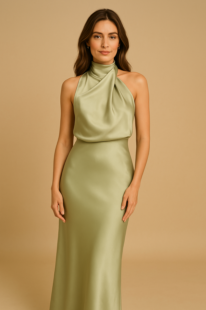 Elara | Glamouröse satinierte Kleid