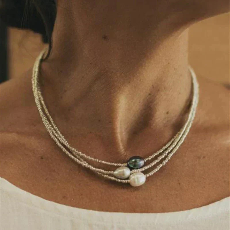 Kette mit natürlichen Perlen