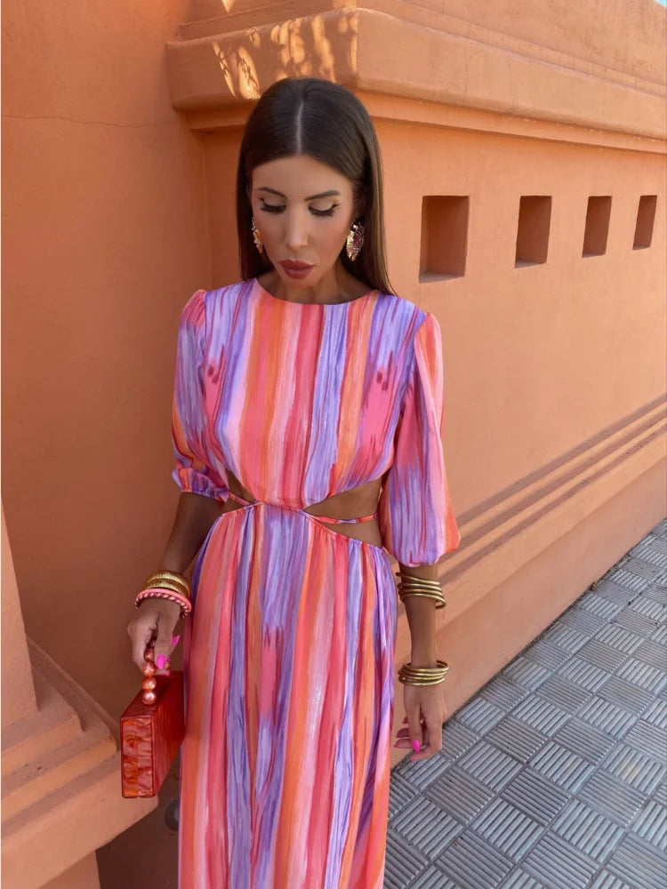 SOLA | Elegantes Kleid mit offenem Rücken