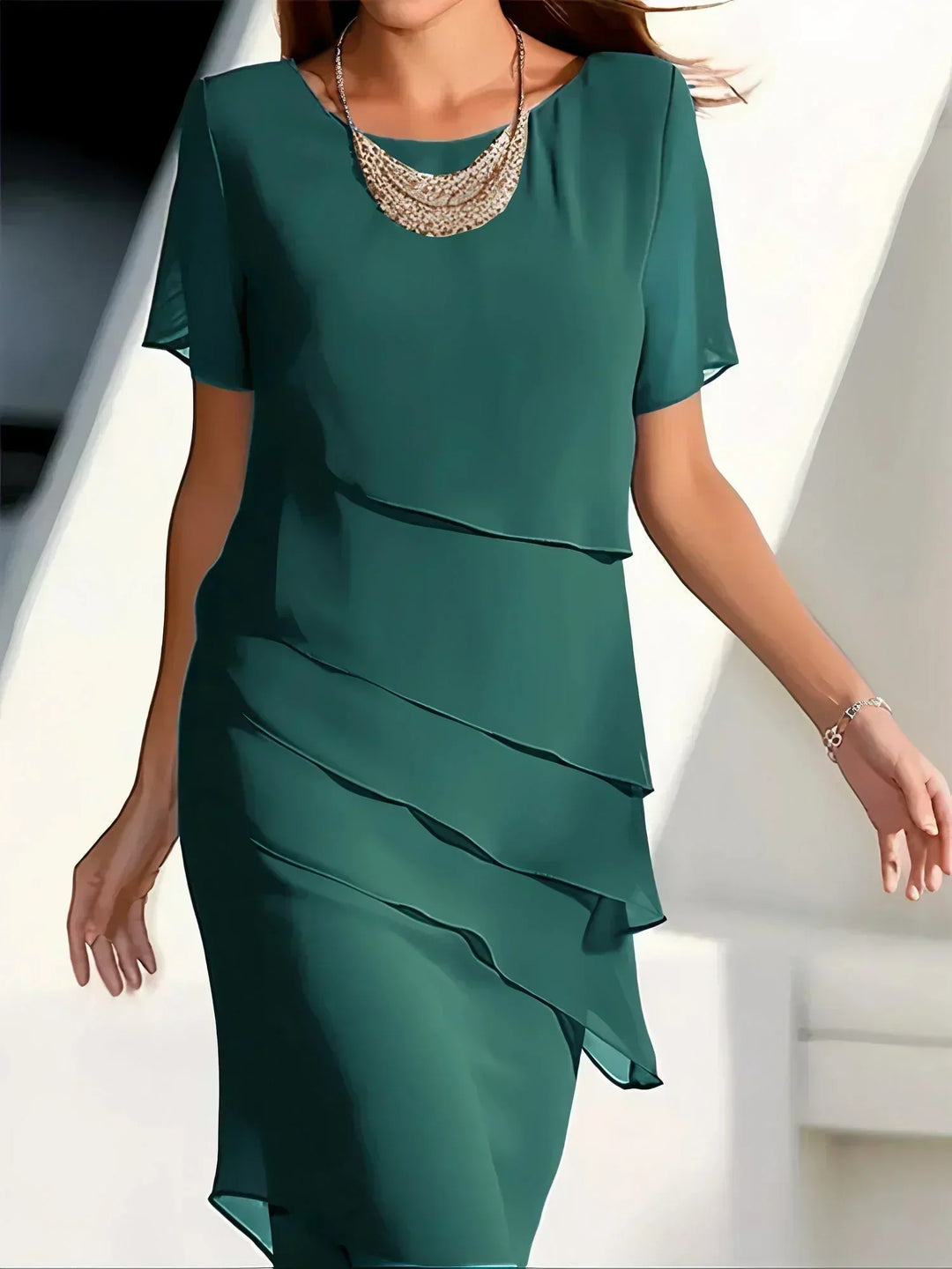 Mona  - Stilvolles Kleid mit Bauchbedeckung