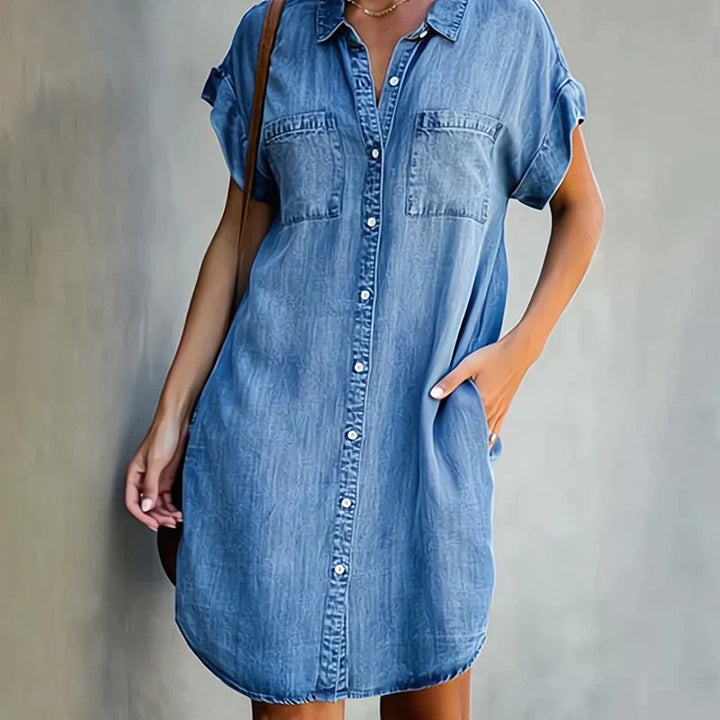 Aubree Casual Denim Dress