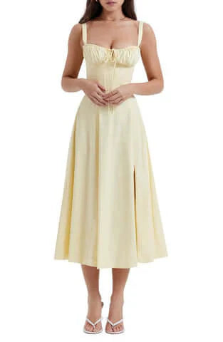 Midikleid ohne Ärmel Rosea