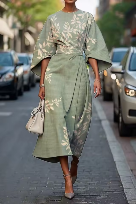 Celeste - Elegantes Blumenmuster-Kleid