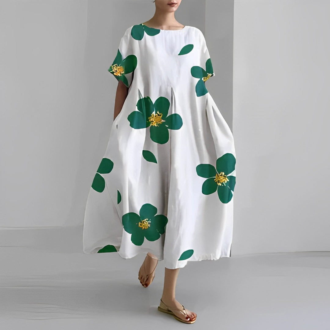 Daisy - Retro Großes Swing Locker Oversized Maxikleid