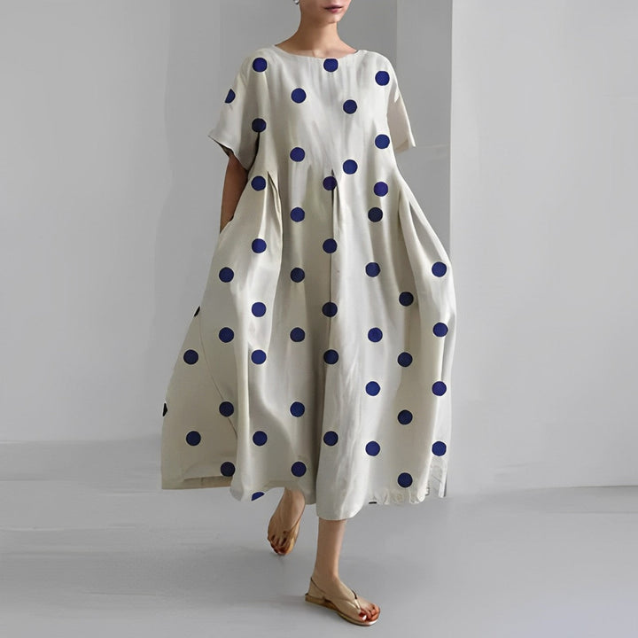 Daisy - Retro Großes Swing Locker Oversized Maxikleid