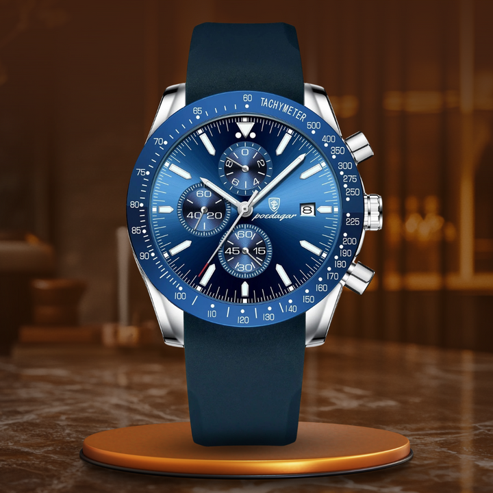 van Baerle- Strahlendes Datum Chronograph Uhr