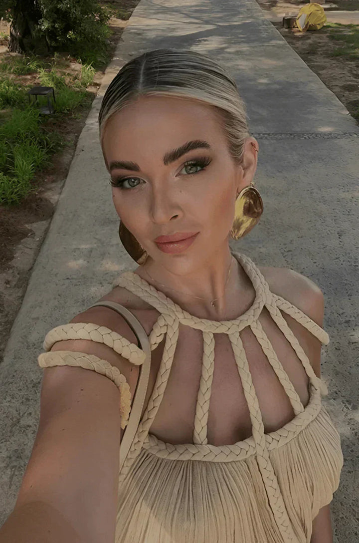 Jairah - Geflochtenes Boho-Kleid