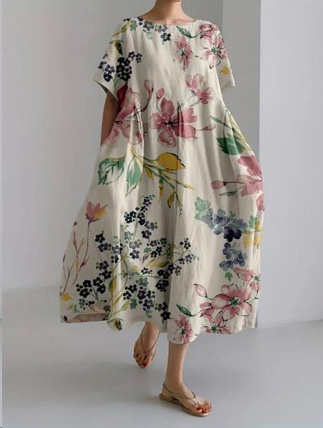 Edeltraud｜Elegantes Blumenkleid für Damen