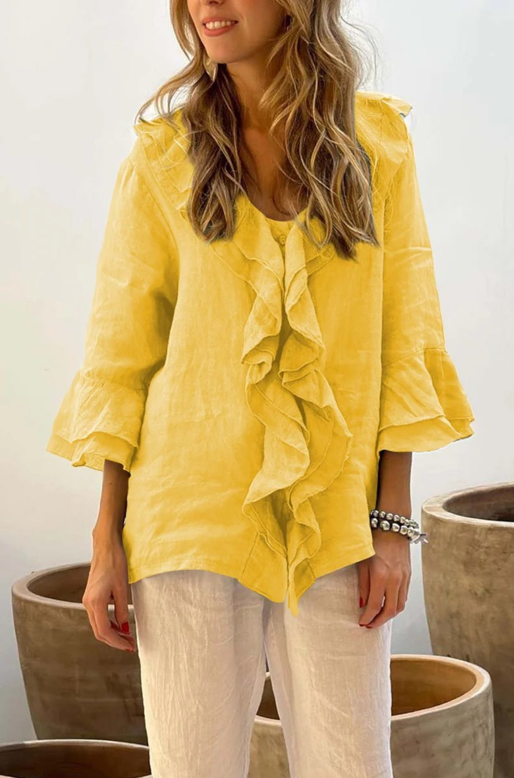 Lena | Gerippte Bluse