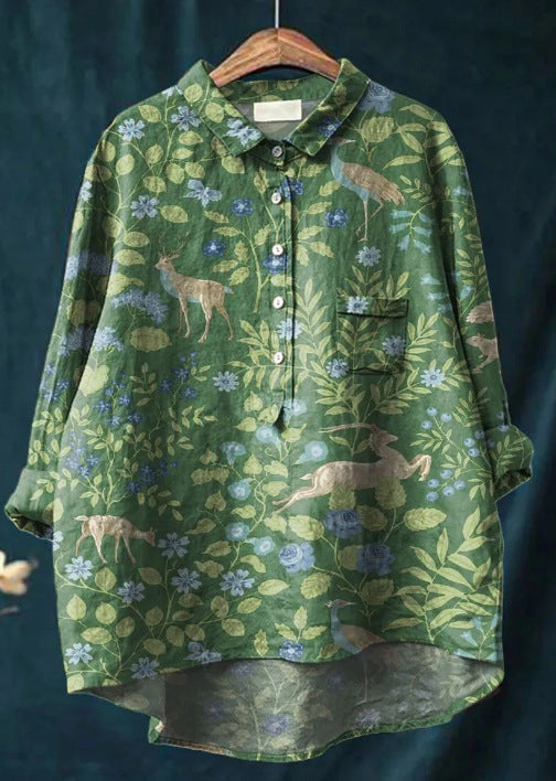 Clara | Klassische Bluse mit floralem Muster