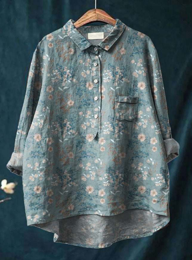 Clara | Klassische Bluse mit floralem Muster