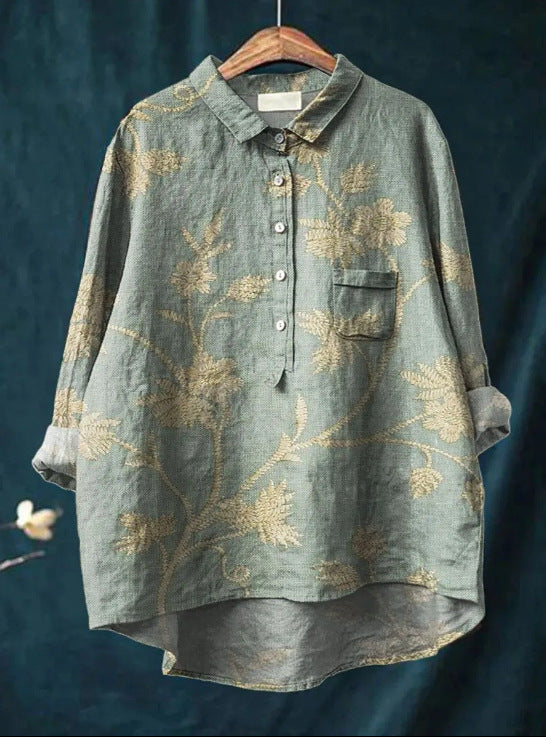Clara | Klassische Bluse mit floralem Muster