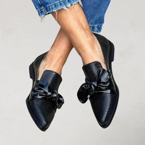 Dorena - Elegante Loafers mit Schlangenmuster-Print