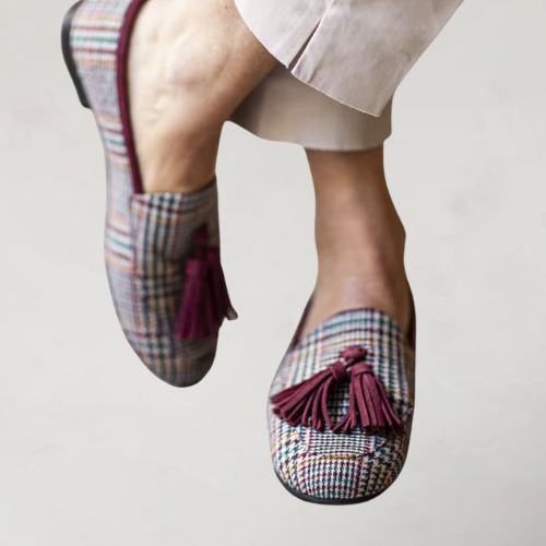 Celinia - Slip-On Loafers mit schottischen Fransen