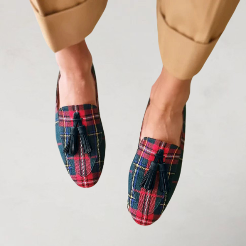 Miraluna - Loafers mit rundem Zehenbereich und Fransen