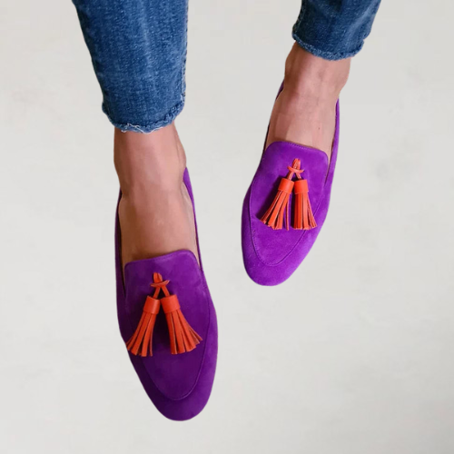 Lorima - Elegante Wildleder-Loafer mit Fransen