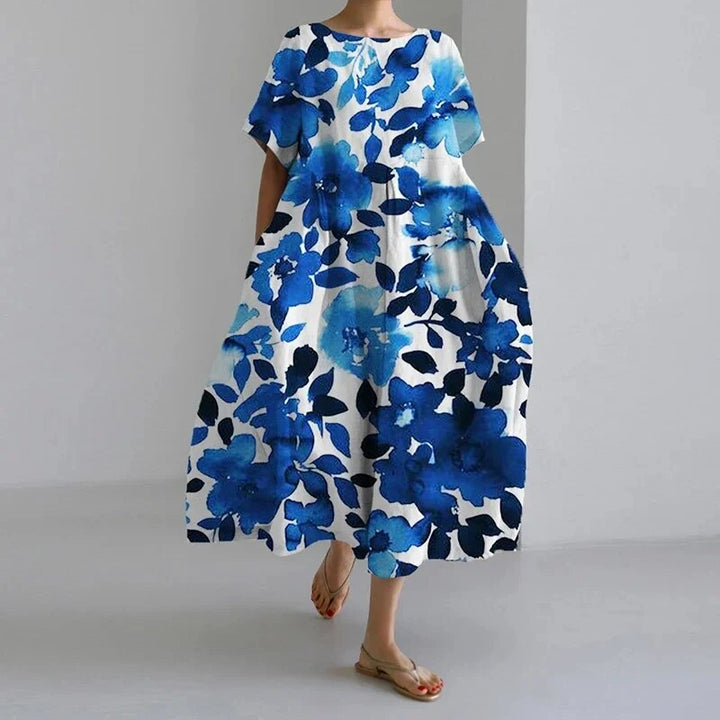 Daisy - Retro Großes Swing Locker Oversized Maxikleid