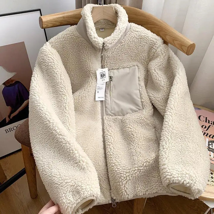 Frieda - Damen Winterjacke mit Teddy-Effekt