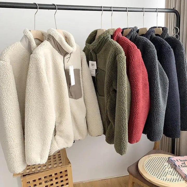 Frieda - Damen Winterjacke mit Teddy-Effekt