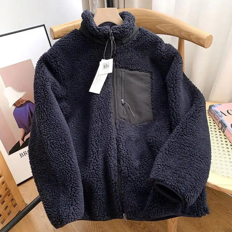 Frieda - Damen Winterjacke mit Teddy-Effekt