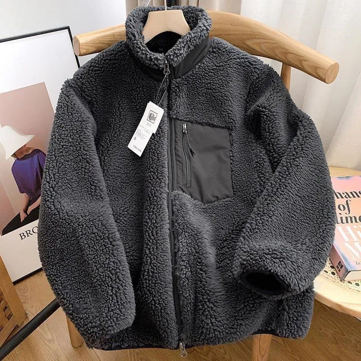 Frieda - Damen Winterjacke mit Teddy-Effekt